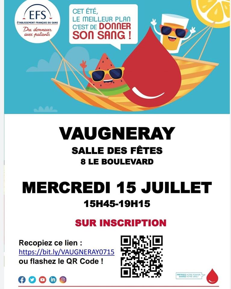 Don du sang 15 juillet 2020