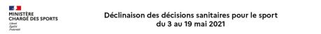 Décisions Sanitaires pour le Sport du 3 au 19 mai 2021