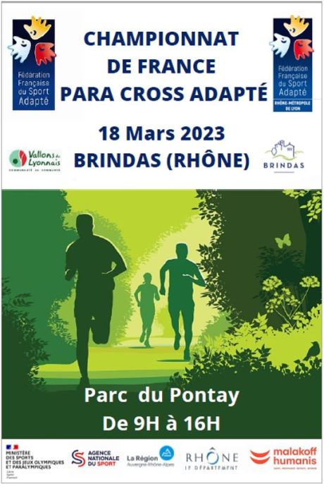 Championnat de France Para Cross Adapté le 18 mars à Brindas