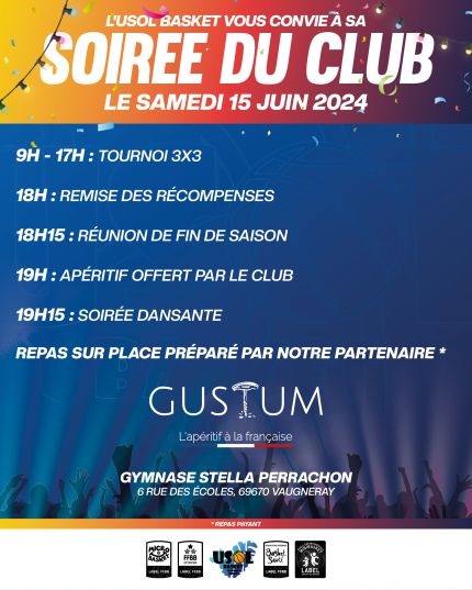 Soirée du club