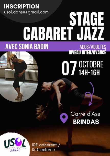 Stage Cabaret Jazz le 7/10/2023