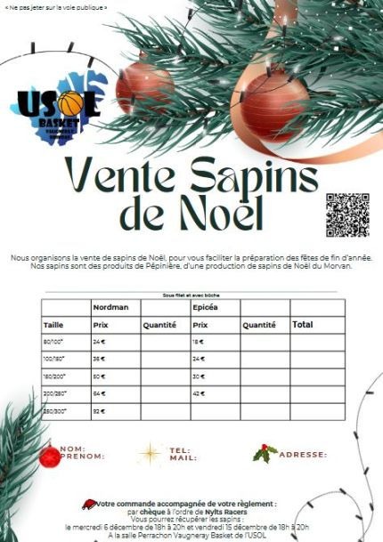 Opération Sapin de Noel /Basket