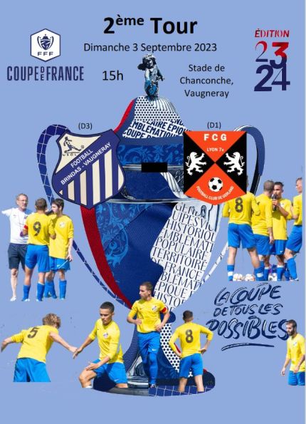 2ème Tour de la Coupe de France dimanche 3 septembre 2023