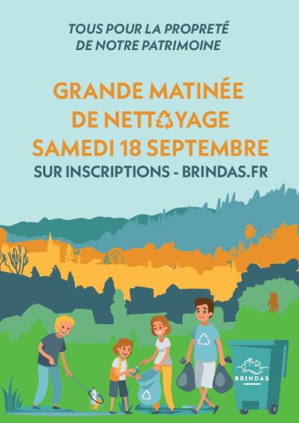 Grande matinée nettoyage à Brindas 18 septembre 2021