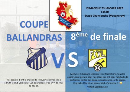 Coupe Ballandras le 23 Janvier 2022