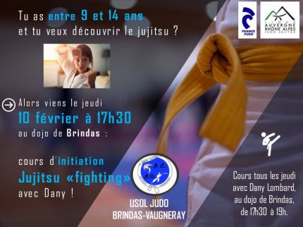 Cours d'initiation au jujitsu fighting Dojo Brindas