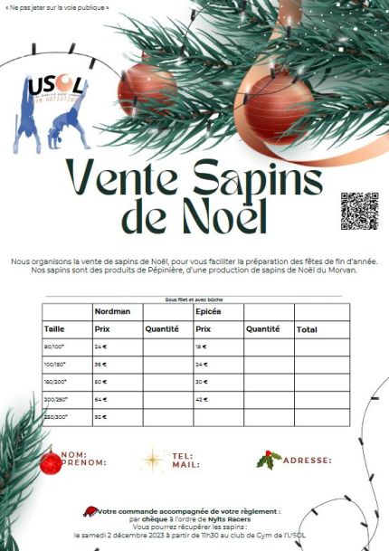 Opération Sapin de Noel /Gym Artistique