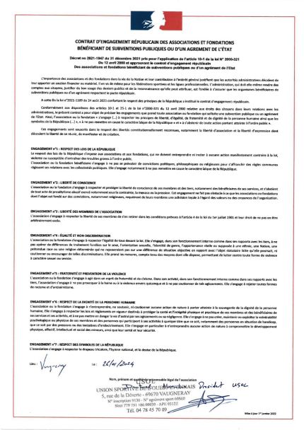 Contrat d'Engagement Républicain