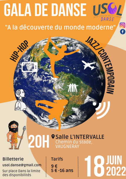 Gala du 18 juin 20h Salle de l'Intervalle