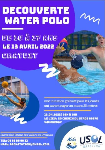 Retour en images sur le site du progrès de la séance d'entrainement Water Polo