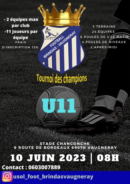 Tournoi U11 le 10 juin 2023