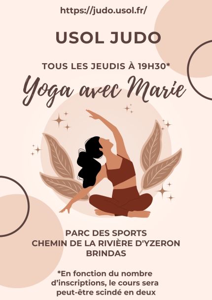 Cours de Yoga les jeudis !