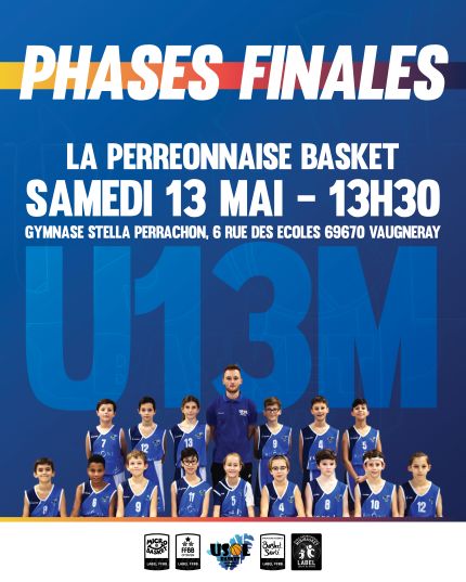 Phases finales U13M- Gymnase Perrachon