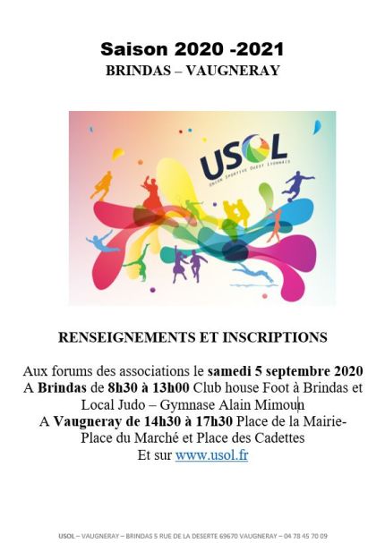 Forum des associations 5 septembre 2020