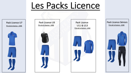 Prix et pack des licences 2022-2023