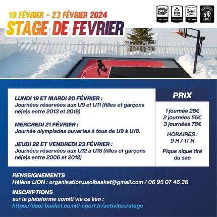 Stage de Février 2024