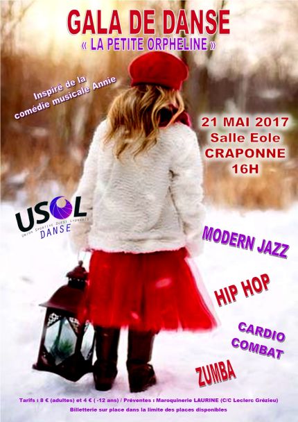 Gala de fin d'année USOL DANSE dimanche 21 mai 16h00 Eole Craponne