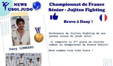 Dany Lombard 3ème Championnat de France Junior Jujistsu fighting