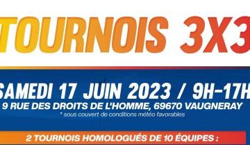 Tournois 3x3 le 17 juin 2023