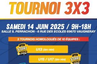Tournoi 3x3 Samedi 14 juin 2025
