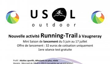 Nouvelle activité Running-Trail à Vaugneray