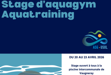 Stage Aquatraining/ Aquagym avril 2026