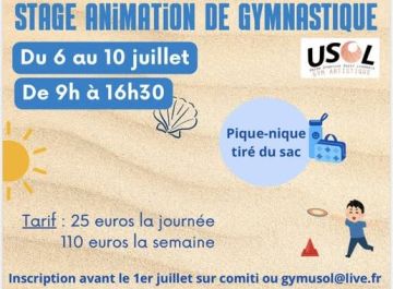 Stage animation Eté 2026
