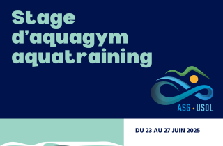 Stage d'aquagym aquatraining juin 2025