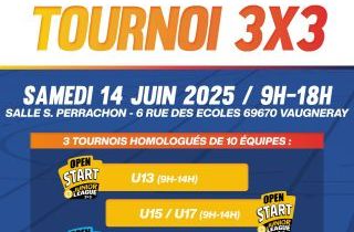 Tournoi 3x3 Samedi 14 juin 2025