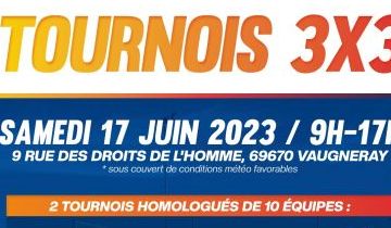 Tournois 3x3 le 17 juin 2023