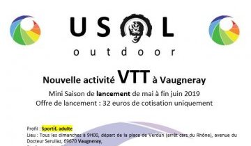 Nouvelle activité VTT à Vaugneray