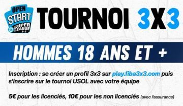 Tournoi 3x3 le 11 juin au nouvel espace Multisports Stade de Chanconche / Vaugneray