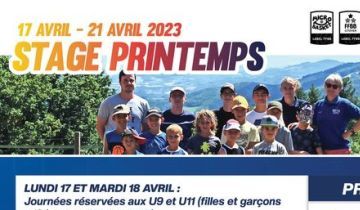 Stage de printemps