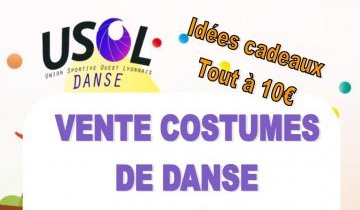 Vente costumes de danse jeudis 12 et 19 décembre 2019 17h-19h30 Salle polyvalente Vaugneray