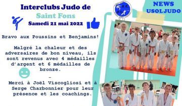 Retour de l'Interclub Judo à Saint Fons le 21 mai 2022