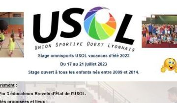 Stage omnisports d'été du 17 au 21 juillet 2023