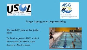 Stage Aquatraining -Aquagym Juin 2022